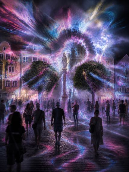 Visualisierung MARIENLICHT am Marienplatz
